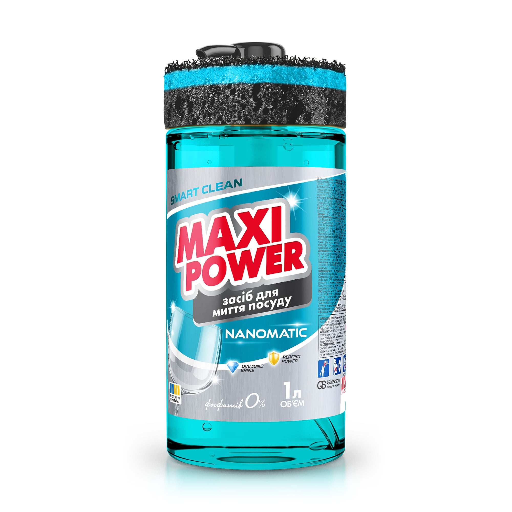 Засіб для миття посуду Maxi Power Nanomatic, 1 л